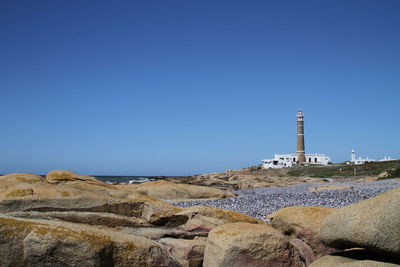 Rocks at shore of cabo polonio