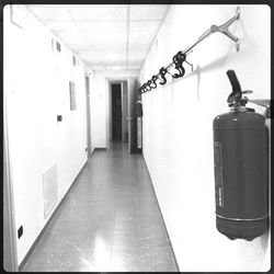 Empty corridor of building