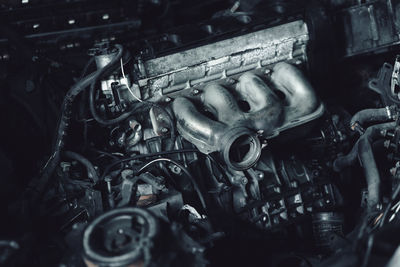 Close-up of machine part