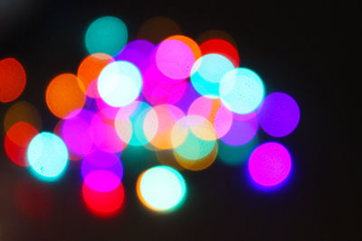 Defocused lights at night