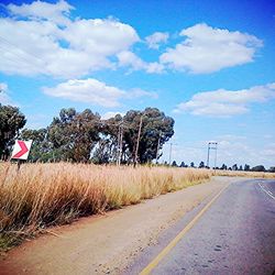 Country road passing through landscape