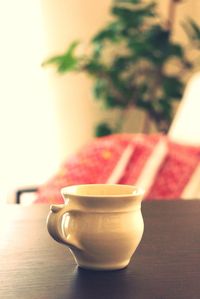 Close-up of object on table