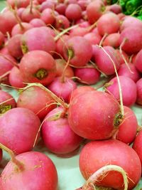 Full frame shot of fruits for sale in market