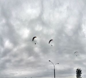 Low angle view of cloudy sky