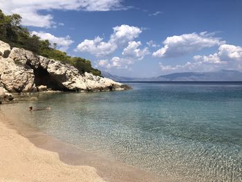 Scenic view of sea against sky