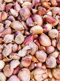 Full frame shot of onions