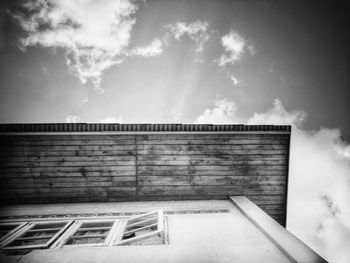 Low angle view of building against sky