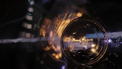 Close-up of illuminated light