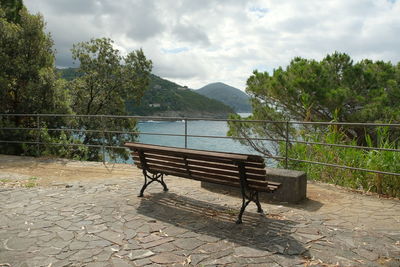 Landscape of ligurian sea in bonassola, la spezia, liguria, italy.