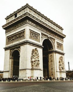 Low angle view of historical building