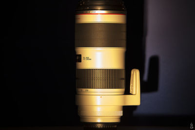 Close-up of illuminated lamp