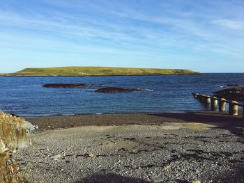 Scenic view of sea against sky