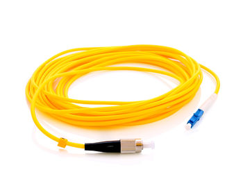 High angle view of yellow cable against white background