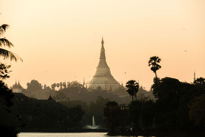 Low angle view of temple