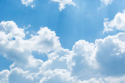 Low angle view of clouds in sky