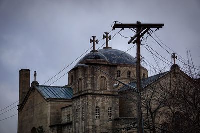 Low angle view of building against sky