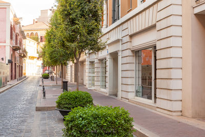 Alley amidst buildings in city