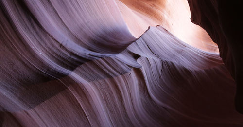 Low angle view of rock formation