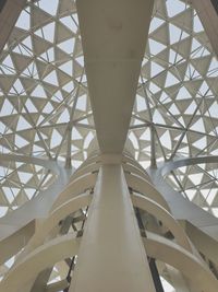 Low angle view of skylight