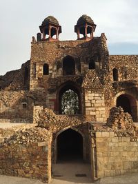 Low angle view of historical building