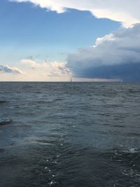 Scenic view of sea against sky