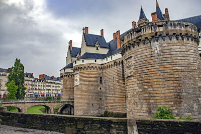 Low angle view of historical building against sky