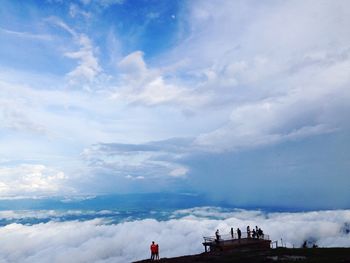 Low angle view of cloudy sky