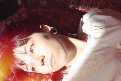 Close-up portrait of a beautiful woman