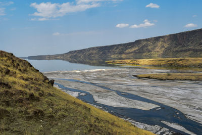 Scenic view of little magadi at magadi, rift valley, kenya