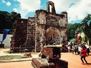 Built structure with trees in background