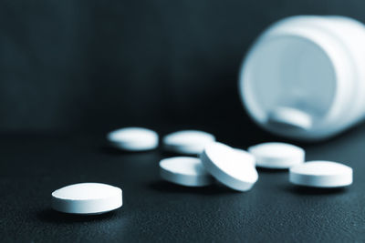 Close-up of objects on table