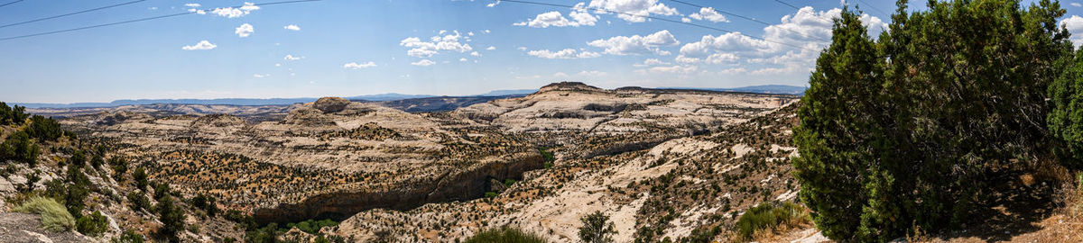 Panoramic view of landscape against sky