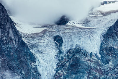 Scenic view of snowcapped mountains