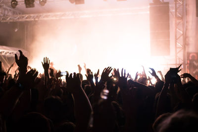 Crowd at music concert