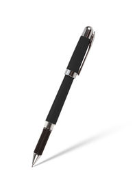 High angle view of pen against white background