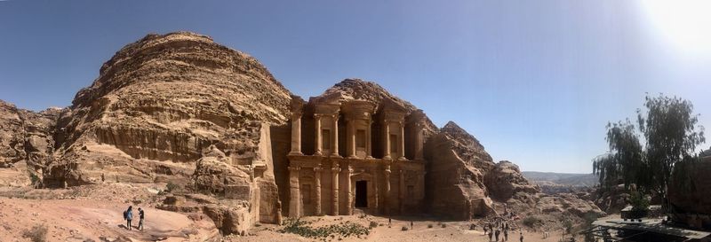 Ancient temple against sky