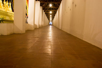 Empty corridor of building