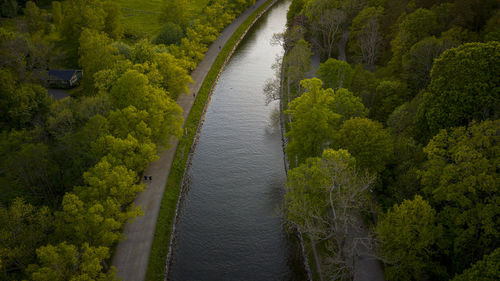 Scenic view of canal in royal garden stockholm