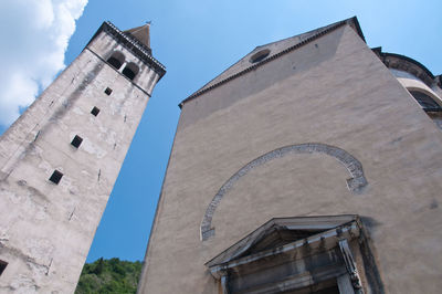 Low angle view of historic building against sky