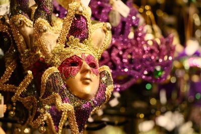 Venetian masks in store