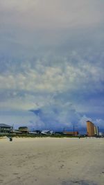 Panoramic view of beach against sky