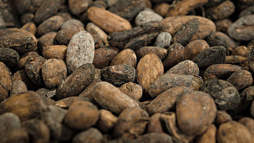 Full frame shot of pebbles on beach