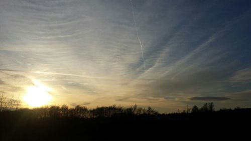 Scenic view of landscape at sunset