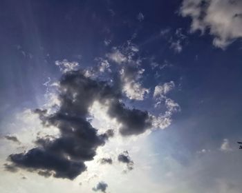 Low angle view of clouds in sky