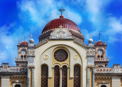 Low angle view of cathedral against sky