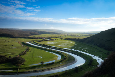 Scenic view of landscape against sky