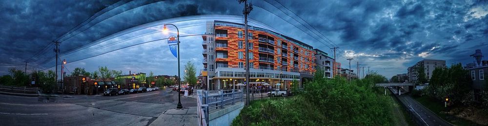 Road against cloudy sky