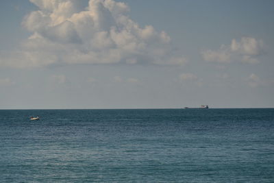 Scenic view of seascape against sky