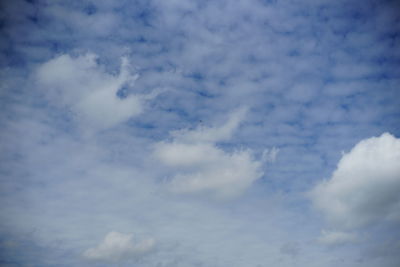 Low angle view of clouds in sky