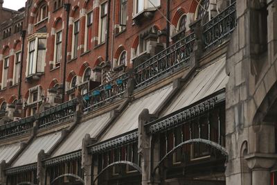 Low angle view of buildings in city